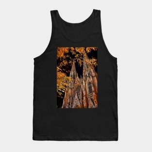 USA. New York. St. Patrick's Cathedral at night. Tank Top